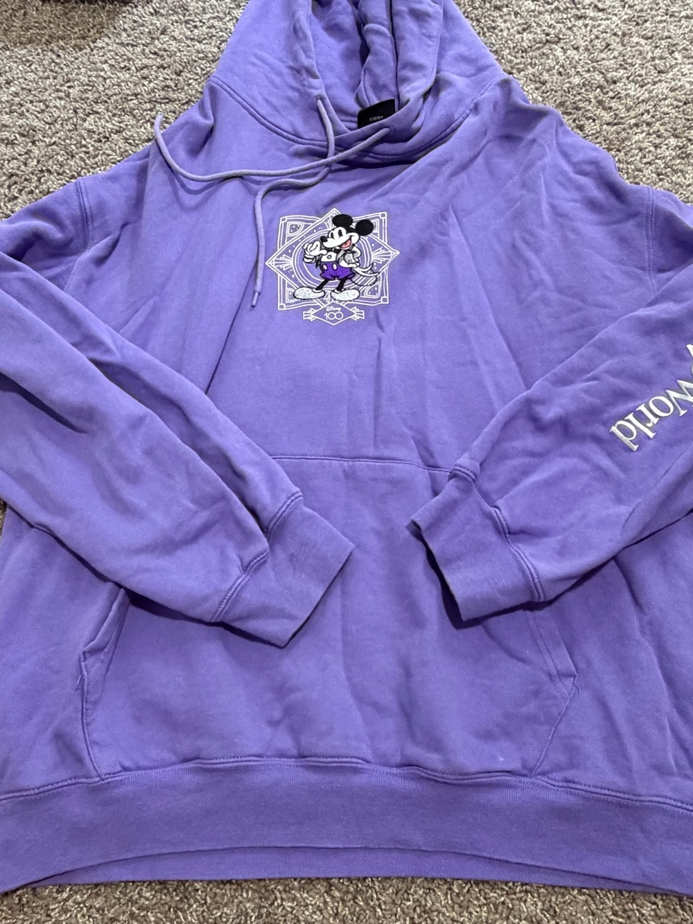 Disney hoodie size large